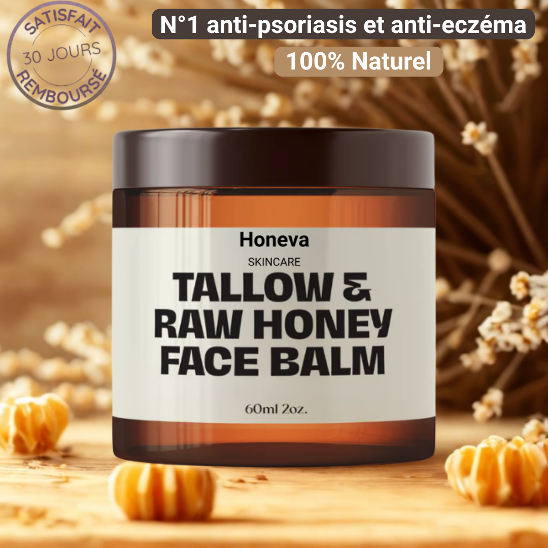 Baume pour le visage au suif et au miel brut